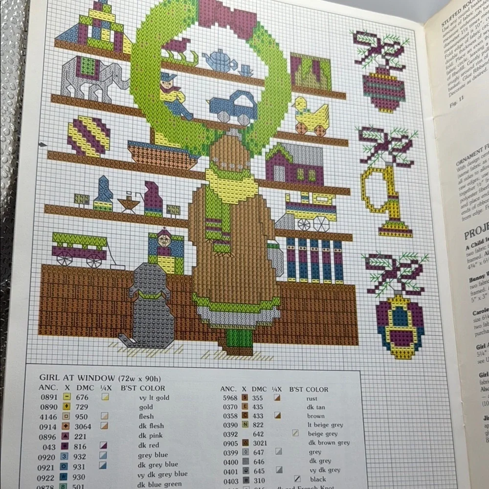 Leisure Arts Cross Stitch Olde Worlde Christmas Leaflet #430